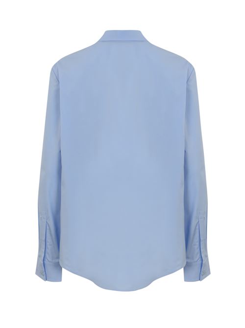 Camicia leisure in cotone azzurra MAX MARA LEISURE | 2426116038600002